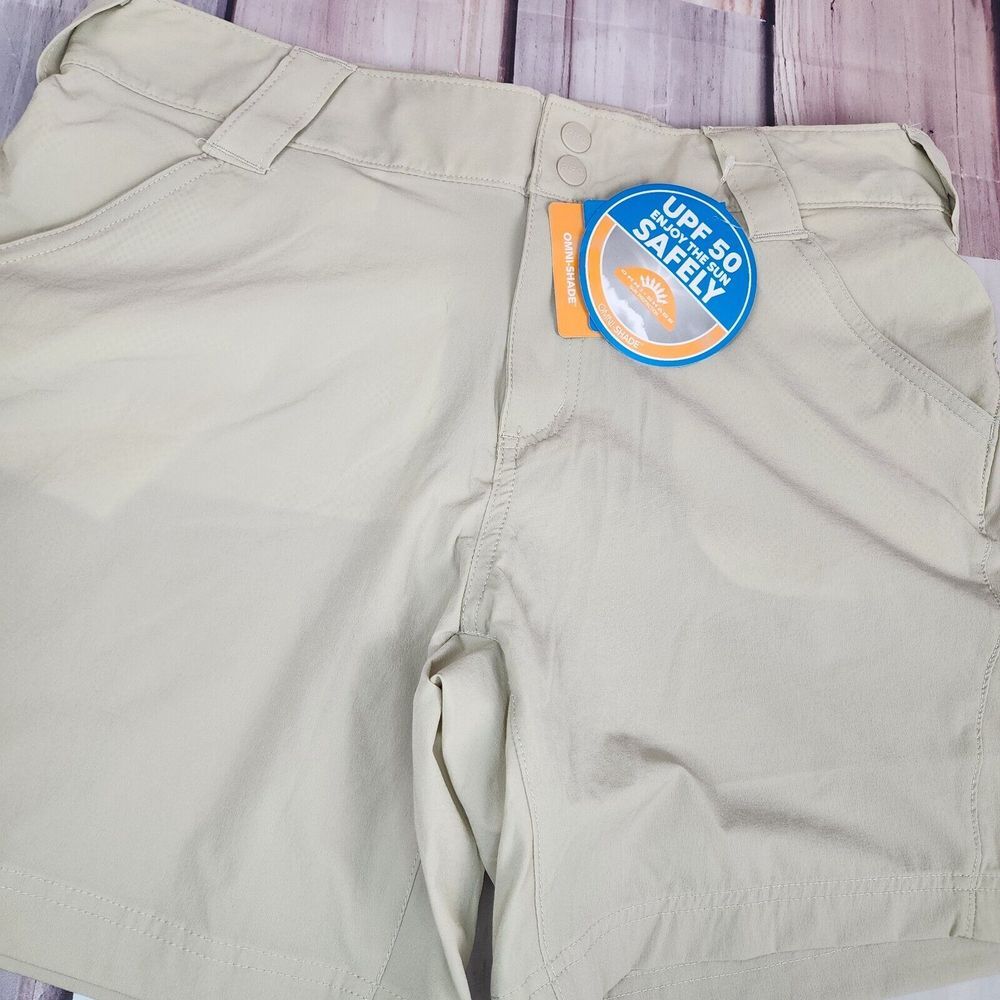 Columbia Omnishade Sun‎ Protection Size 12 Women's UPF50 Shorts Kayaking Fishing